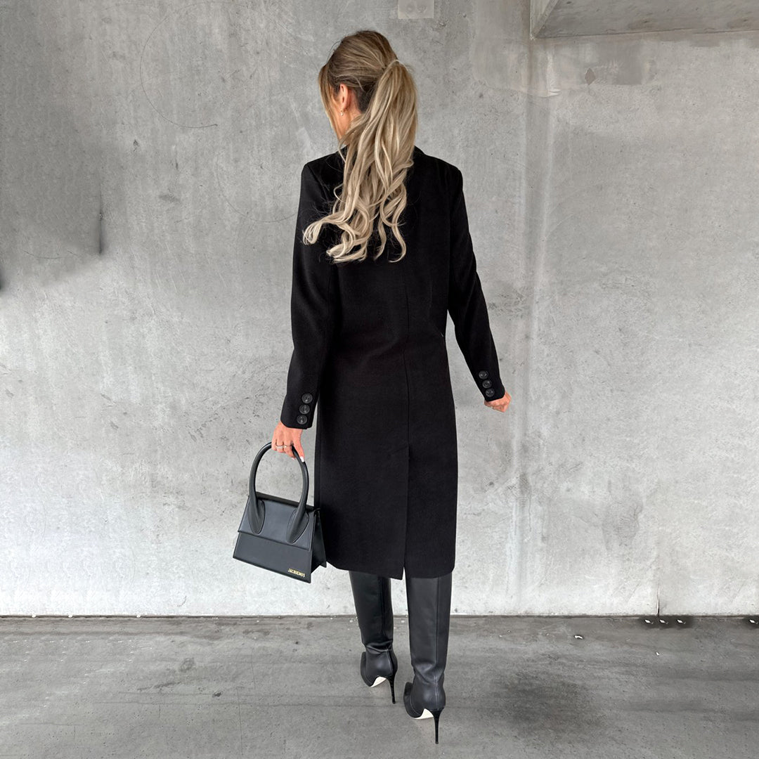 Honorah Coat | Women’s Winter Double-Breasted Long Coat