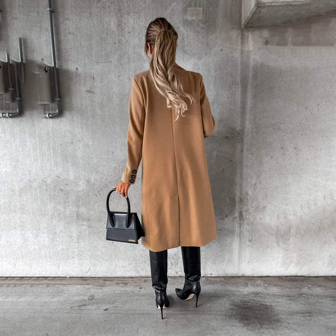 Honorah Coat | Women’s Winter Double-Breasted Long Coat