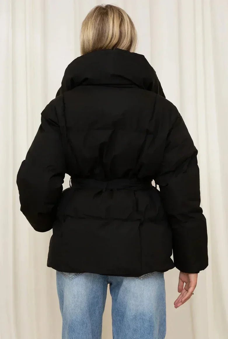 Huriyeh Jacket | Women's Belted Winter Puffer Jacket