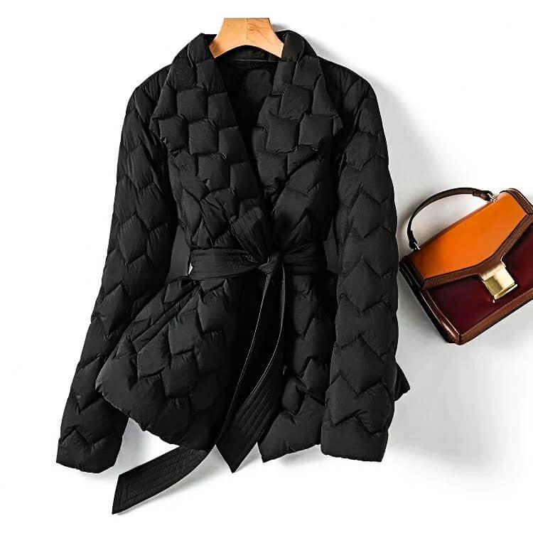 Hajar Jacket | Women’s Winter Belted Puffer Jacket
