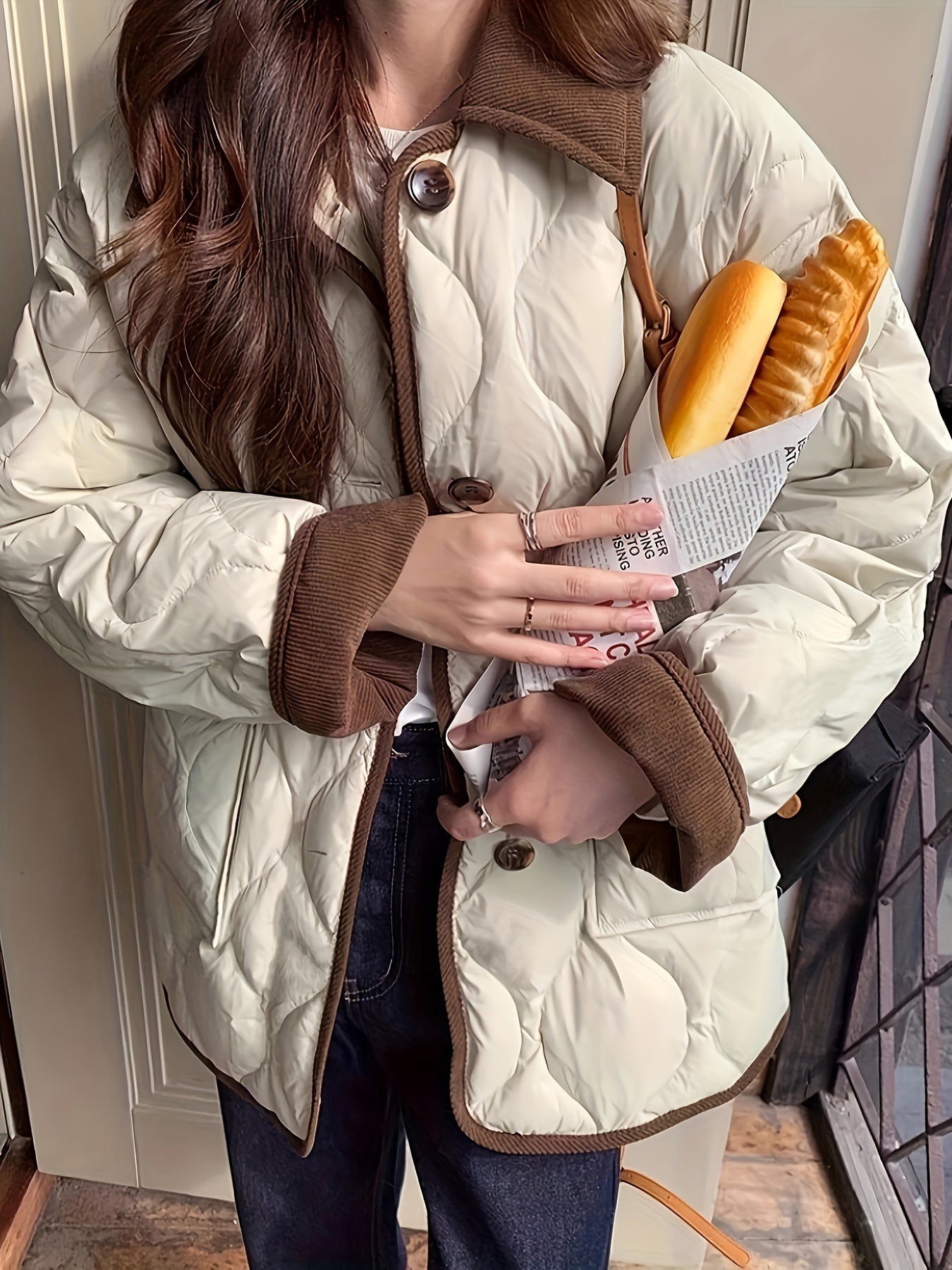 Wavelyn Jacket | Women’s Autumn Quilted Button-Up Jacket