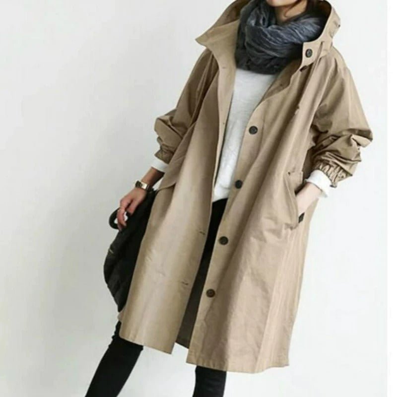 Vigga Coat | Autumn Lightweight Oversized Button Coat