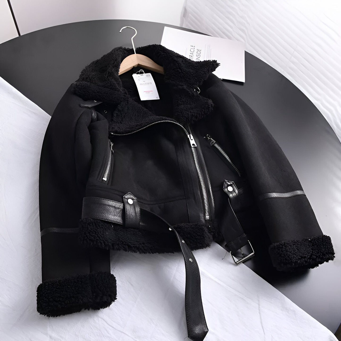 Giovanna Jacket | Women’s Winter Shearling Aviator Jacket