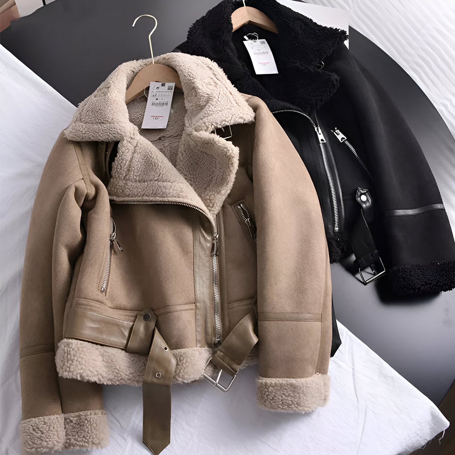 Giovanna Jacket | Women’s Winter Shearling Aviator Jacket