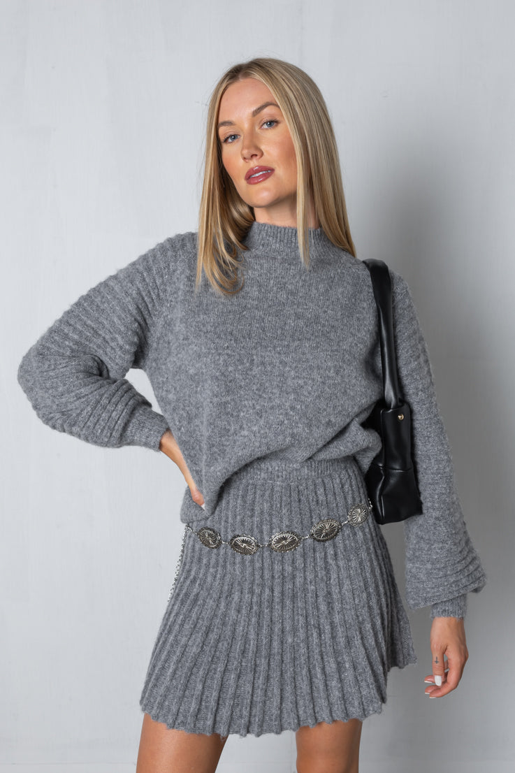 Xania Set | Women’s Winter Knitted Sweater and Skirt Set