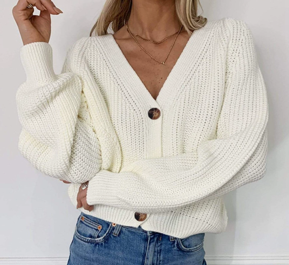 Inessa Cardigan | Winter Knitted Button Cardigan