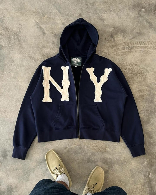Xanthea Hoodie | Winter Zip-Up NY Fleece Hoodie
