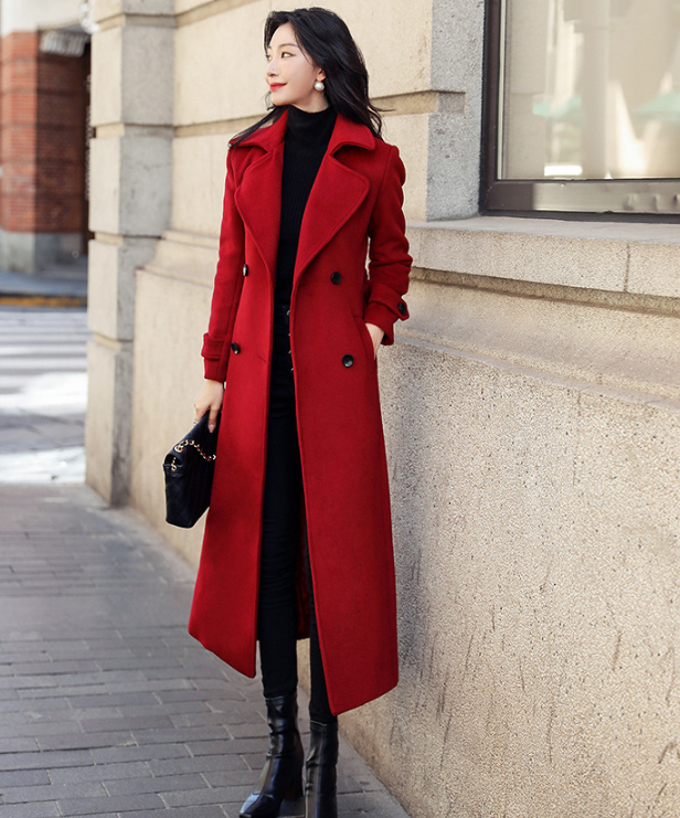 Wynifred Coat | Women’s Winter Long Double-Breasted Coat