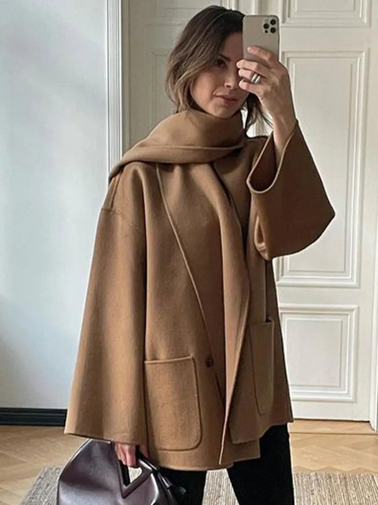 Wanella Coat | Women’s Winter Oversized Wool Blend Coat