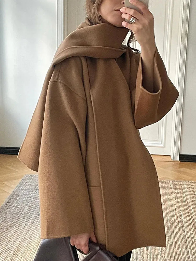 Wanella Coat | Women’s Winter Oversized Wool Blend Coat