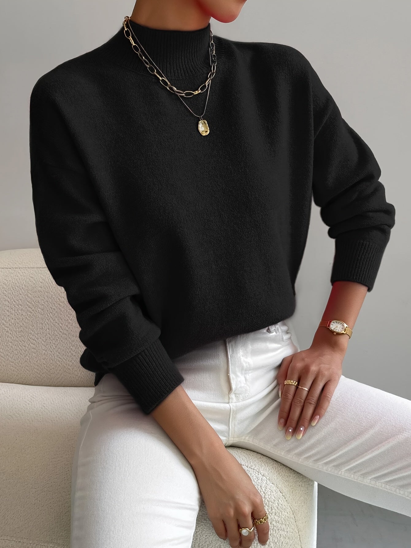 Indie Jumper | Women’s Winter High Neck Knitted Jumper