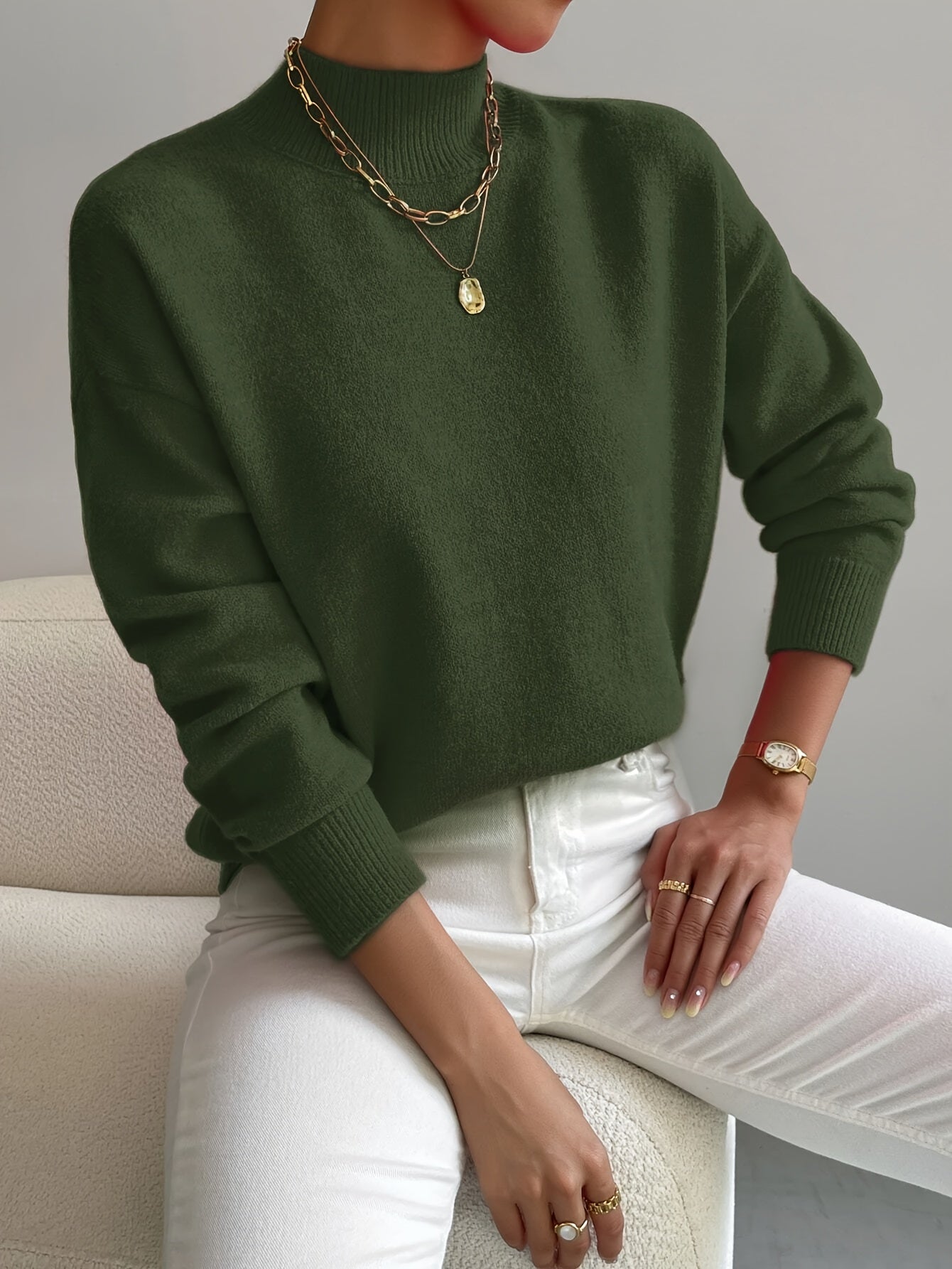 Indie Jumper | Women’s Winter High Neck Knitted Jumper