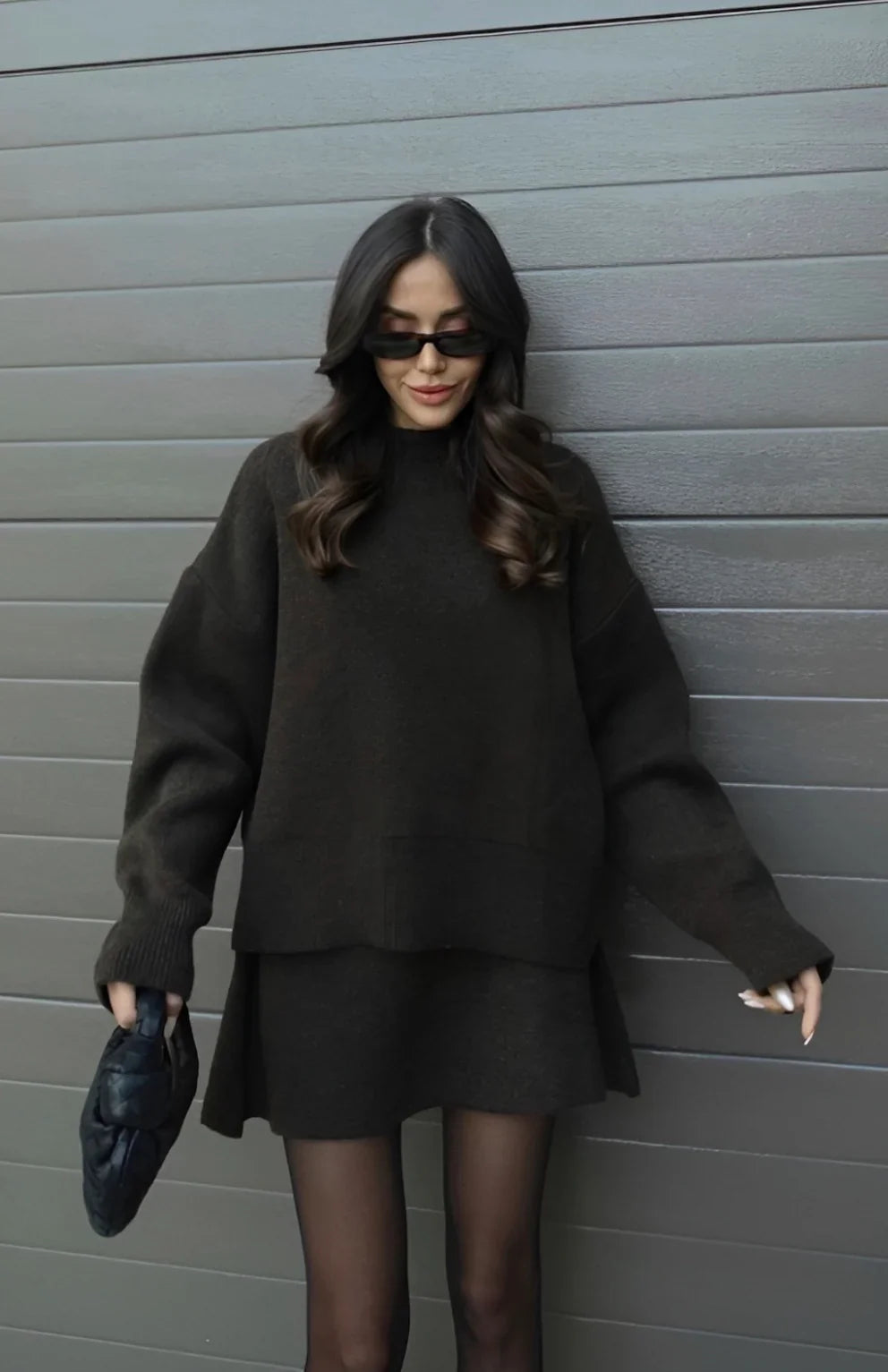 Toby Set | Autumn Knitted Jumper and Skirt Set