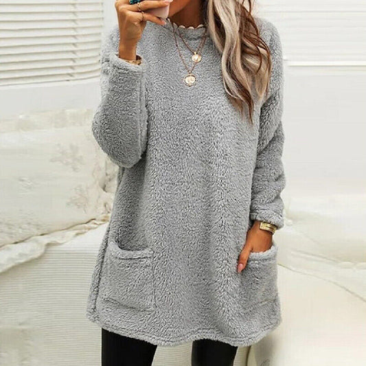 Yanara Jumper | Women’s Winter Fleece Long Pullover Jumper