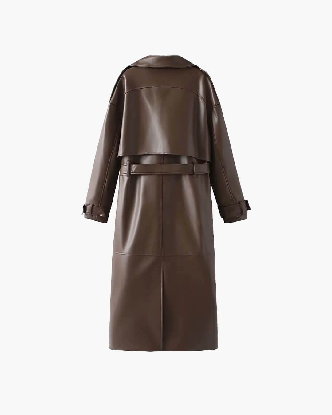 Hadley Trench Coat | Women’s Winter Faux Leather Trench Coat