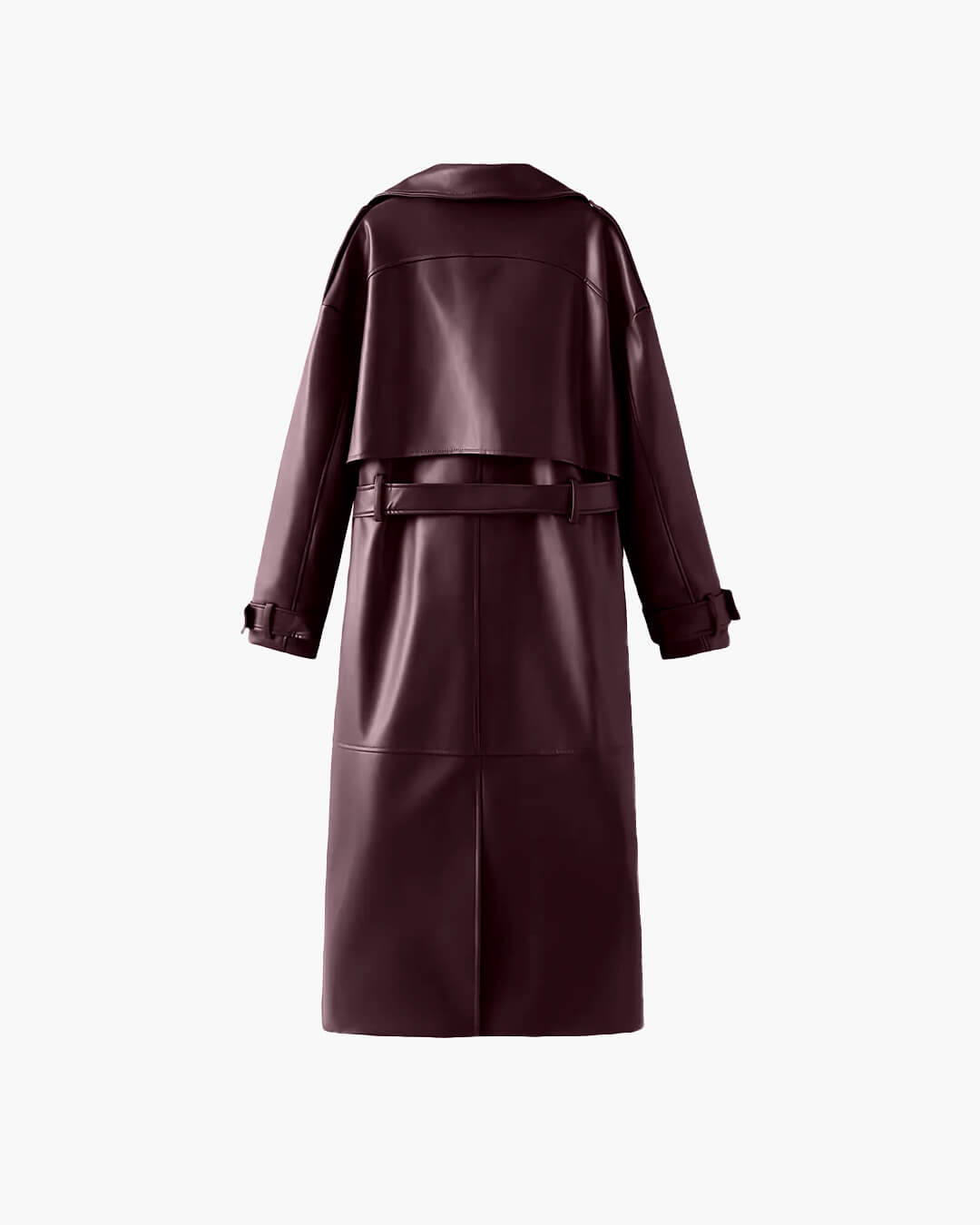 Hadley Trench Coat | Women’s Winter Faux Leather Trench Coat