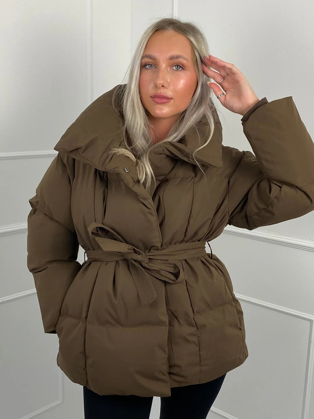 Huriyeh Jacket | Women's Belted Winter Puffer Jacket