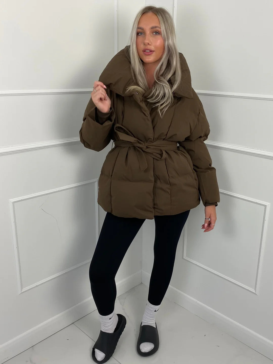 Huriyeh Jacket | Women's Belted Winter Puffer Jacket