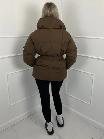 Huriyeh Jacket | Women's Belted Winter Puffer Jacket