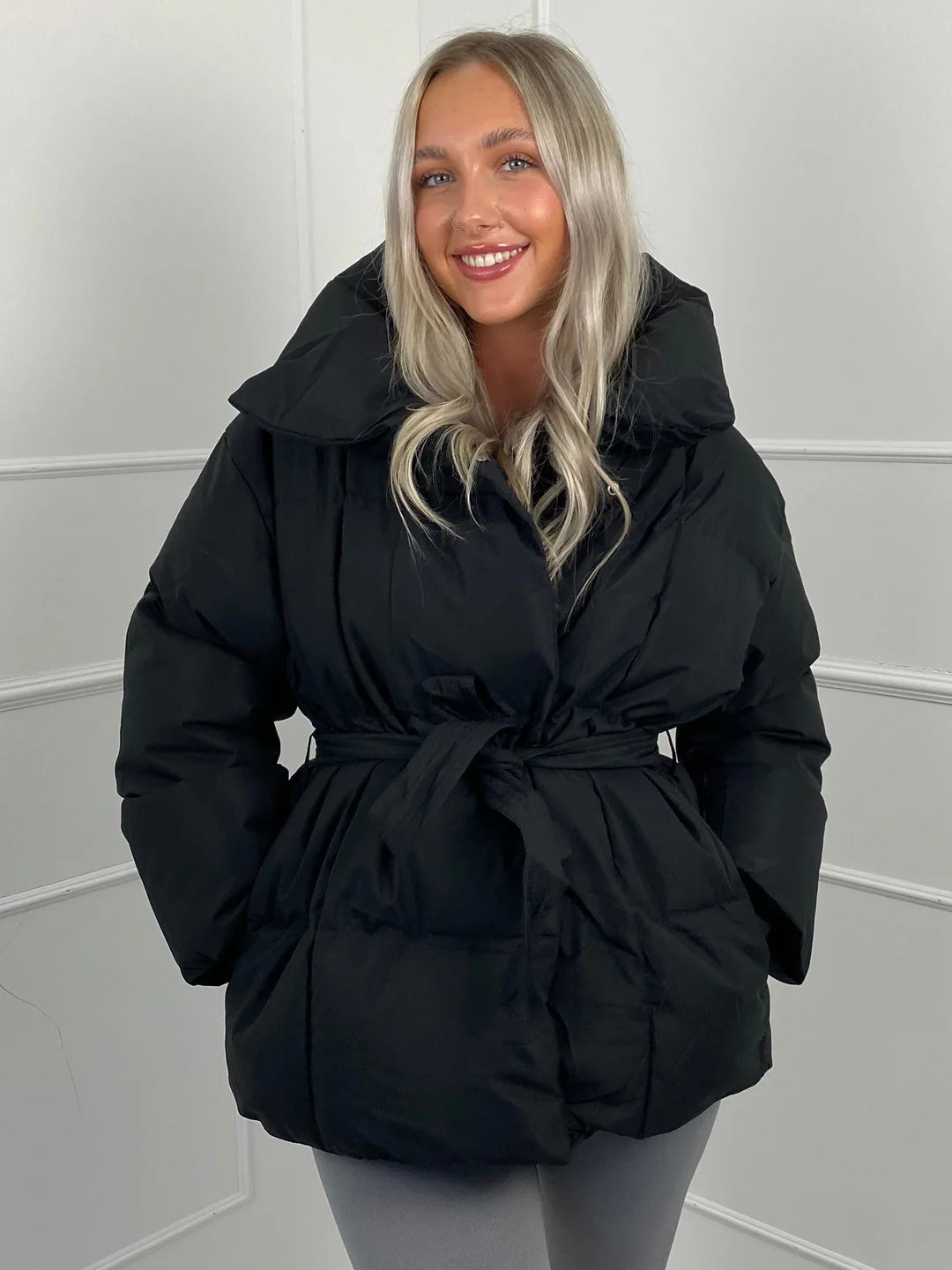 Huriyeh Jacket | Women's Belted Winter Puffer Jacket