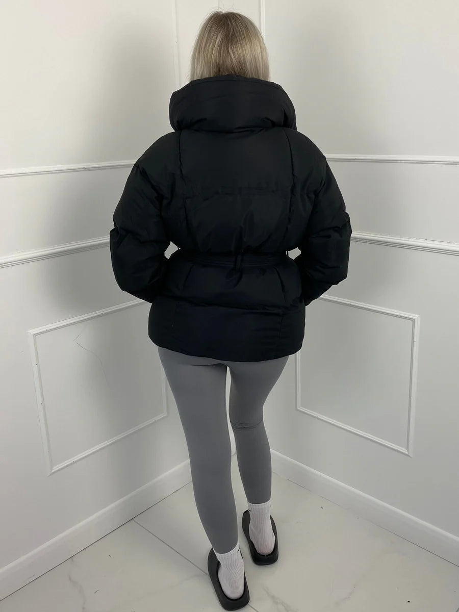 Huriyeh Jacket | Women's Belted Winter Puffer Jacket