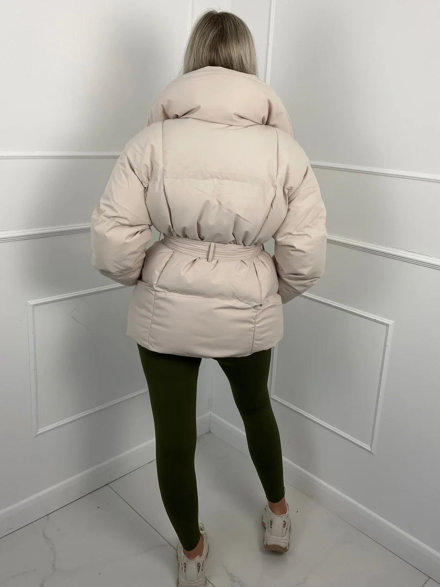 Huriyeh Jacket | Women's Belted Winter Puffer Jacket