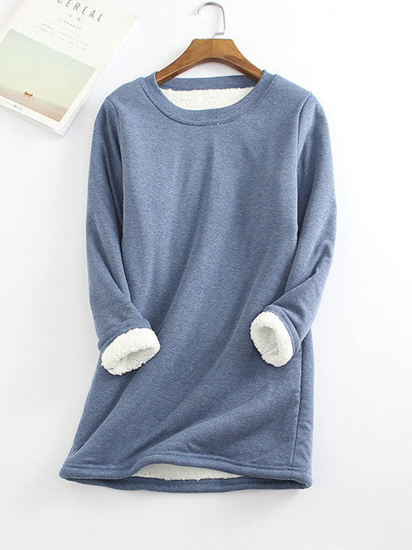 Waniya Sweatshirt | Winter Plush Fleece Lined Sweatshirt