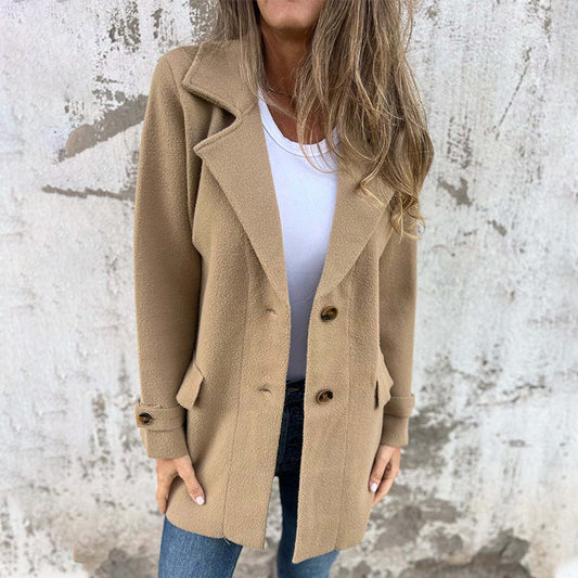 Idalia Winter Coat | Women's Casual Double-breasted Coat