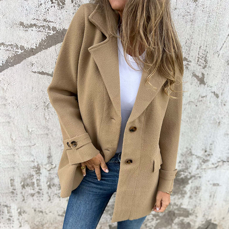 Idalia Winter Coat | Women's Casual Double-breasted Coat