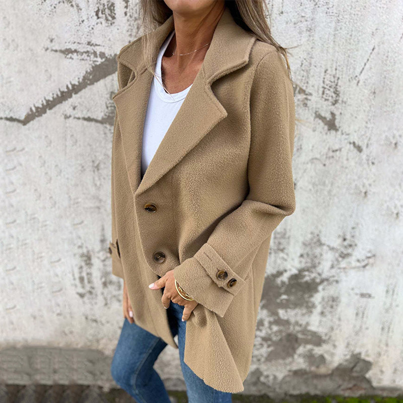 Idalia Winter Coat | Women's Casual Double-breasted Coat