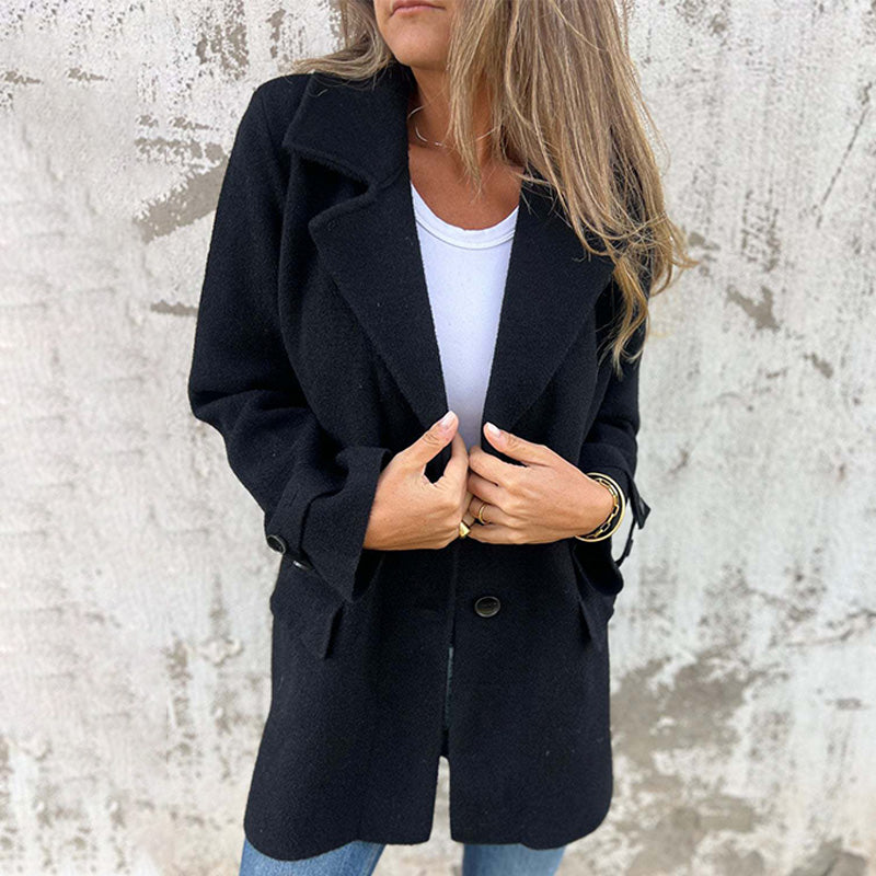 Idalia Winter Coat | Women's Casual Double-breasted Coat
