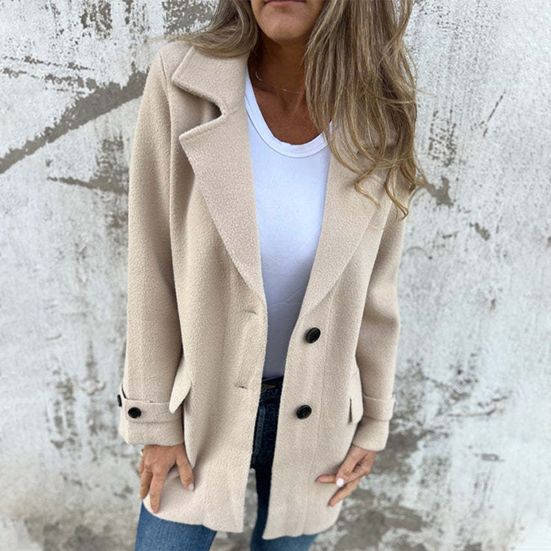 Idalia Winter Coat | Women's Casual Double-breasted Coat