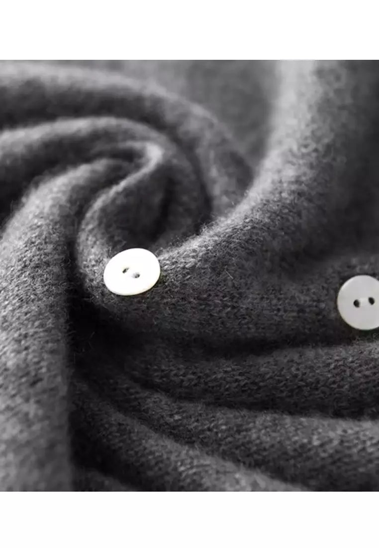 Eleanor Sweater | Cashmere Cardigan with Button Autumn